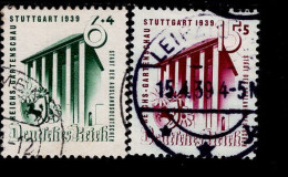 Deutsches Reich 692 - 693 Reichsgartenschau Stuttgart Gestempelt Used (2) - Oblitérés