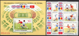 Football / Soccer / Fussball - WM 1986:  Rumänien  6 W + Bl ** - 1986 – Mexiko