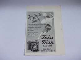 Reclame Advertentie Uit Oud Tijdschrift 1956 - Zeiss Ikon Camers - Publicités