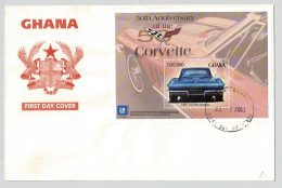 Ghana 2003 FDC - Corvette - - Coches