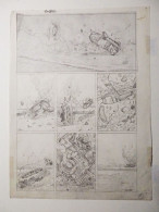 Planche Originale MEZZO Les Désarmés, Tome 1, P.4, 1991 TBE - Original Drawings