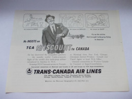 Reclame Advertentie Uit Oud Tijdschrift 1956 - Trans-Canada Air Lines - Publicités