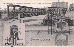 75 - PARIS  - Métropolitain De PARIS - Souterrain Construit Sur Caisson A Air Comprimé - Métro Parisien, Gares