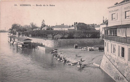91 - CORBEIL - Bords De La Seine - Lavandieres A L'ouvrage - Corbeil Essonnes