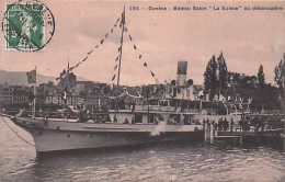 GENEVE  - Bateau Salon " La Suisse " Au Débarcadere - 1916 - Andere & Zonder Classificatie