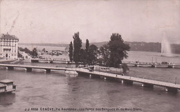 GENEVE - Ile Rousseau  - Les Ponts Des Bergueset Du Mont Blanc - Otros & Sin Clasificación