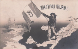 VIVA TRIPOLI ITALIANA-BERSAGLIERI-GUERRA ITALO-TURCA - 1911 - Other & Unclassified