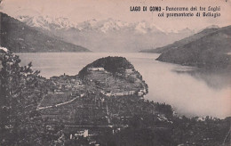 Lago Di Como - Panorama Del Tre Laghi Col Promontorio Di Bellagio - 1913 - Como