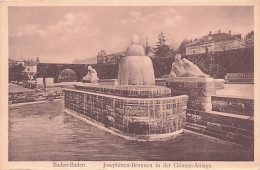 BADEN BADEN -  Josephinen Brunnen In Der Gonner Anlage - Baden-Baden