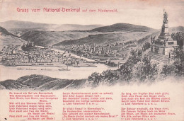 Gruss Vom National Denkmal Auf Dem Niederwald - 1912 - Ruedesheim A. Rh.