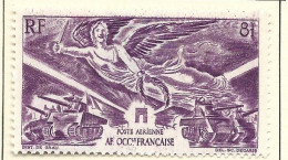 AFRIQUE AOF N° PA N° 4 5F LILAS ANNIVERSAIRE DE LA VICTOIRE  NEUF CHARNIERE TRES LEGERE - Unused Stamps