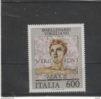 ITALIE 1981 Virgile, Mosaïque Yvert 1509 NEUF** MNH - 1981-90: Mint/hinged