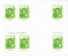 1999 Italy San Marino Captain Regent Maria Domenica Michelotti - Rare Imperforated Bloc MNH - Other & Unclassified