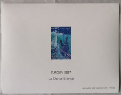 Andorre 1997 Epreuve De Luxe Europa La Dama Blanca Neuf ** - Blokken & Velletjes