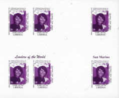 1999 Italy San Marino Captain Regent Maria Domenica Michelotti - Rare Imperforated Bloc MNH - Other & Unclassified