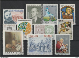 ITALIE 1981 Yvert 1474-1476 + 1482-1483 + 1488 + 1503-1504 + 1510 + 1514-1515 NEUF** MNH Cote 8,05 Euros - 1981-90:  Nuovi