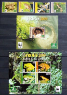 Papua New Guinea 2009, Frogs, Two MNH S/S And Stamps Set - Papoea-Nieuw-Guinea