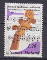 Finland 1982 Mi. 896, 1.20 M Finnische Tonkunst Noten Streichinstrument - Gebraucht