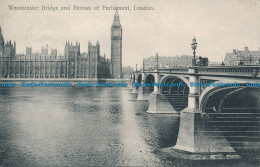 R167103 Westminster Bridge And Houses Of Parliament. London. 1907 - Autres & Non Classés