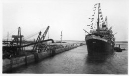 Photographie Photo Vintage Snapshot Paquebot Transatlantique  - Boats