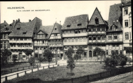 CPA Hildesheim In Niedersachsen, Alte Häuser Am Andreasplatz, Fachwerkhäuser - Other & Unclassified