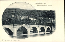 CPA Heidelberg Am Neckar, Alte Brücke, Schloss - Autres & Non Classés