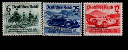 Deutsches Reich 695 - 697 Nürburgring Rennen Gestempelt Used (3) - Gebruikt
