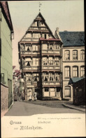 CPA Hildesheim In Niedersachsen, Rolandhospital, S. Keller Maler, Straßenansicht - Other & Unclassified
