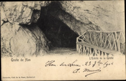 CPA Grotte De Han Han Sur Lesse Wallonien Namur, Entree De La Grotte - Sonstige & Ohne Zuordnung
