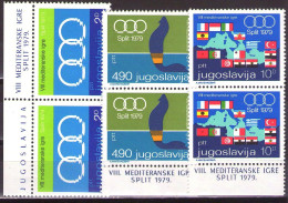 Yugoslavia 1979 - VII Mediterranean Games Split - Mi 1796-1798 - MNH**VF - Ongebruikt