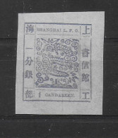 CHINA-CINA  1865 SHANGHAI  STAMPS LARGE " DRAGON 1 CANDAREEN " NEW C2072A - Other & Unclassified