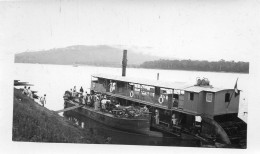 Photographie Photo Vintage Snapshot Afrique Africa Colonial Bateau Bac Roue - Afrika