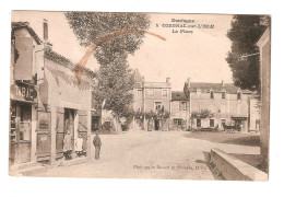 DORDOGNE.CORGNAC-SUR-L'ISLE.LA PLACE (ANIMEE). - Autres & Non Classés