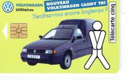 Volkswagen Caddy TDI Nouveau Automobile 5 Unités Tirage 17 000 Exemplaires 1997 Garage Vichy Auto Sports Charmeil (03) - Phonecards: Private Use