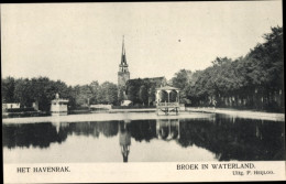 CPA Broek In Waterland Nordholland Niederlande, Havenrak, Kirche - Other & Unclassified