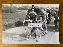 Cyclisme : Paris-Roubaix 1974 :  Roger De Vlaeminck  & Francesco Moser - Tirage Argentique Original #16 - Cyclisme