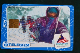 Télécarte Telephonic Card Malaysia Everest 97 Expedition Himalaya - Sport