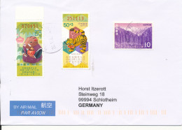 Japan Cover Sent Air Mail To Germany 28-5-2007 Topic Stamps - Lettres & Documents