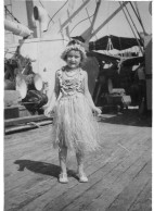 Photographie Photo Vintage Snapshot Tahiti Ville De Strasbourg Paquebot - Schiffe