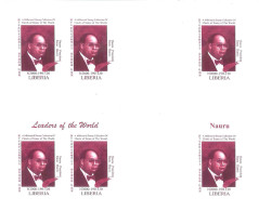 1999 Nauru Island President Rene Reynaldo Harris - Rare Imperforated Bloc MNH - Andere & Zonder Classificatie