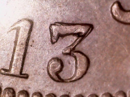 25 Cent 1913 Vlaams Met Dubbele 3 Oost - SPL - 25 Centimes