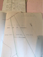 RARE FORT LOT ACTE NOTARIE  FAMILLE SARTON DU JONCHAY ANSE  MARCILLY LA GUEURCE JUGY SENNECEY - Historical Documents