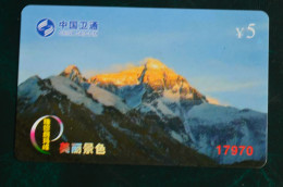 Télécarte Telephonic Card China Chomolungma Everest Telecard Himalaya Chine - Sport