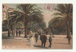 Afrique . Tunisie . Tunis . Avenue Jules Ferry . 1908 - Tunisie