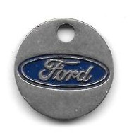Jeton De Caddie  Ville,  Automobiles  FORD  Verso  FORD  ST  OMER  ( 62 )  Recto  Verso - Trolley Token/Shopping Trolley Chip