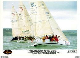 01/08/97 YACHTS IN THE SOLENT FOR THE START OF THE CHANNEL RACE IN THE ADMIRALS CUP COWES WEEK ISLE OF WIGHT 21X15 CMS - Boten