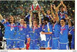 FOOTBALL VICTOIRE DE LA FRANCE SUR L'ITALIE FINALE EURO 2000 A ROTTERDAM N° 3 PHOTO DE PRESSE ANGELI - Sports