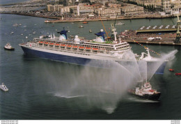 LE FRANCE DEVENU NORWAY DE RETOUR AU HAVRE EN 1996 APRES 17 ANS D'ABSENCE  PHOTO DE PRESSE ANGELI - Boats