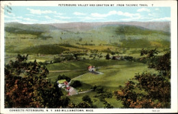 CPA Williamstown Massachusetts USA, Petersburg Valley Und Grafton Mount Vom Taconic Trail - Sonstige & Ohne Zuordnung