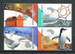 132 AUSTRALIE Territoire Antarctique 2002 - Yvert 149/52 - Oiseau Pingouin - Neuf **(MNH) Sans Charniere - Neufs
